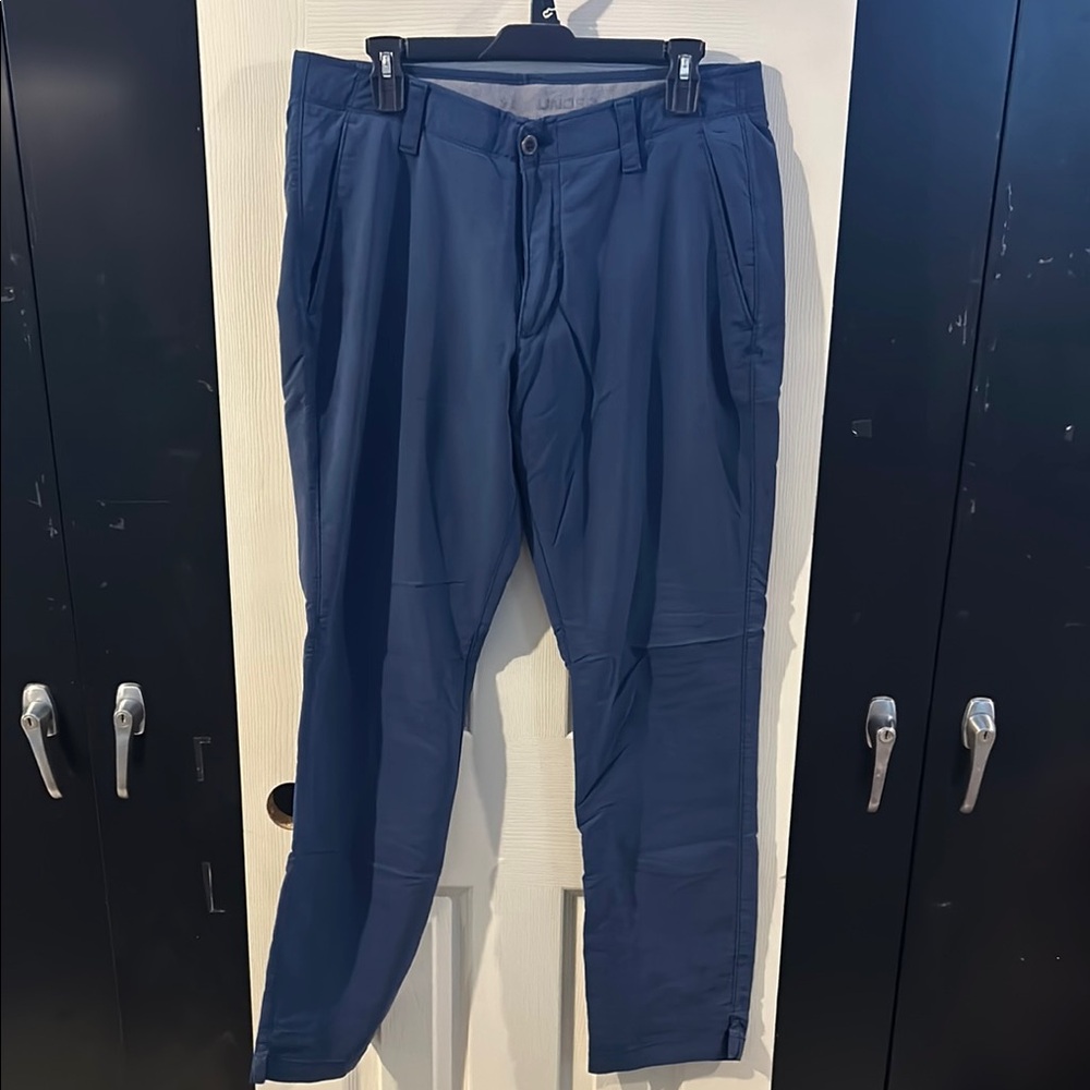 Under Armour Blue Chinos with Straight Leg Cut